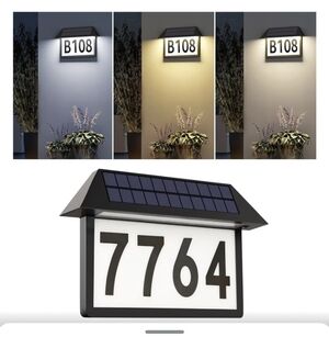 Deerdance Solar Address Sign